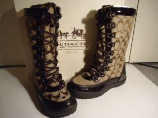 NIB COACH PEGGY WEATHER SNOW BOOT Size 6.0  