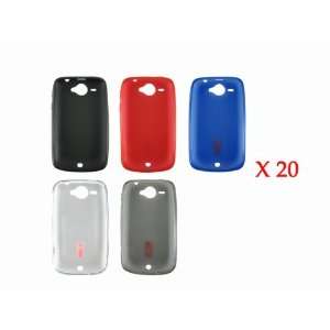  Wholesale 100x Soft TPU Gel Case Cover for HTC Wildfire 