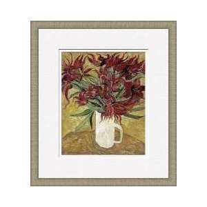  Red Flowers In A Tea Cup Framed Giclee Print