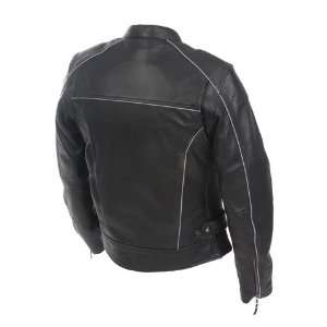  Mossi Womens Premium Leather Jacket Size 20 Black 