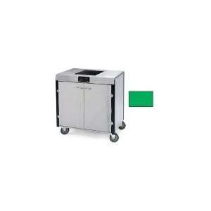   GRN   35.5 in High Mobile Cooking Cart w/Induction Heat Stove, Green