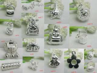 New 925Sterling silver pendants charm jewelry beads charms fit 
