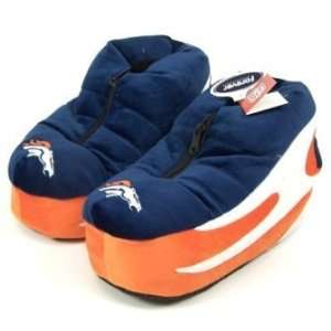    Denver Broncos Plush NFL Sneaker Slippers: Sports & Outdoors