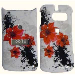  Red Lily Hard Case Cover for Sanyo Mirro 3810 Cell Phones 