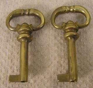 Vintage Brass Barrel Keys Furniture Hardware Locks  