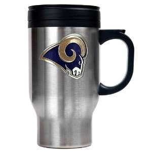   St. Louis Rams Travel Mug with Free Form Team Emblem: Sports