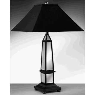  Complements 10231SCH Obelisque Table Lamp With Black Shade 