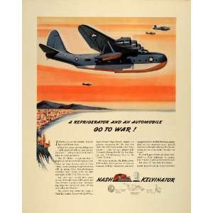  1942 Ad Nash Kelvinator Vought Sikorsky Military Aircraft 