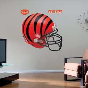   Cincinnati Bengals Team Helmet Fathead Wall Sticker: Sports & Outdoors