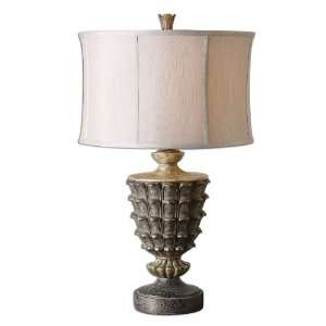 Uttermost 30 Clemente Lamps Heavily Burnished Silver Champagne Finish