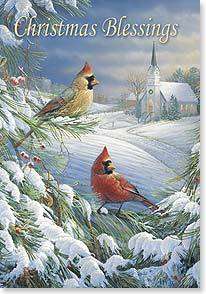 10 Holiday Christmas Greeting Cards, Leanin Tree C72122  