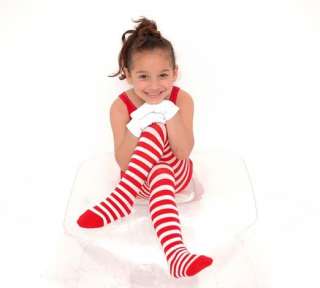 Christmas Kids Striped Tights   CHRISTMAS SPECIAL  
