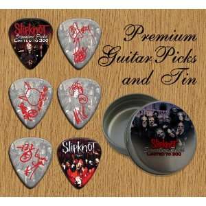  Slipknot 6 Signature Double Sided Guitar Picks In Tin 