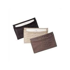  Brown Slim Design Leather Card Case