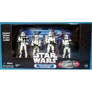   Clone Trooper Troop Builder 4 pack Battle Damaged Toys & Games
