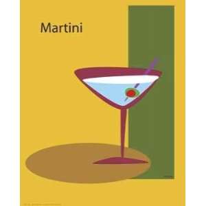 Martini In Yellow ATOM. 11.00 inches by 17.00 inches. Best Quality 