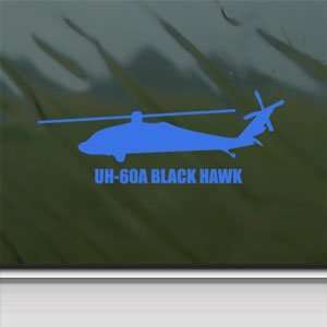  UH 60A BLACK HAWK Blue Decal Military Soldier Car Blue 