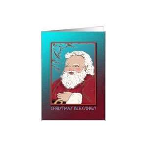  Santa Claus Christmas Blessings Card Health & Personal 