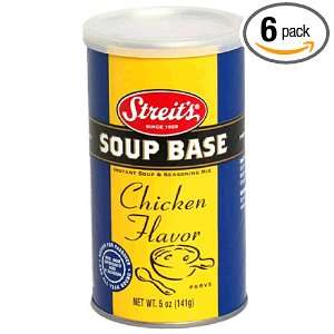 Streits Soup Base, Chicken, 5 Ounce Units (Pack of 6):  