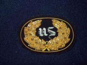 Civil War reenactor hat badge US with wreath Small  