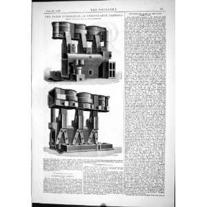  1889 Engineering Machinery Casting Cockerill Liege Paris 