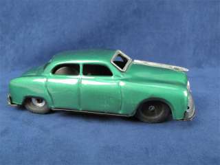Vintage 1950s Green Tin Friction Toy Mercury Car Japan  