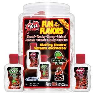  Wet Fun Flavor 1.5 Oz 24 Pc Bowl   Lubricants and Oils 