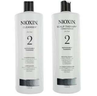 Nioxin System 2 Cleanser & Scalp Therapy Duo Set 33.8oz  