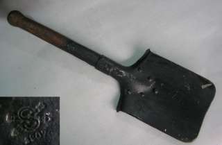 WWI WWII 1907 ORIGINAL GERMAN TRENCH SHOVEL   MARKED  