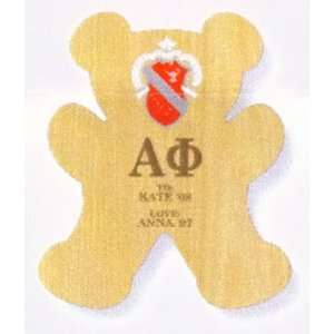  Alpha Phi Teddy Bear Paddle / Plaque 