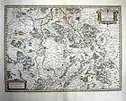 1633 Jansson Map LORRAINE MOSELLE METZ NANCY Detailed Beautifully 