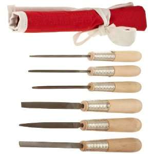 Simonds 6 Piece Hand File Set with Handles, American Pattern, Fine, 4 