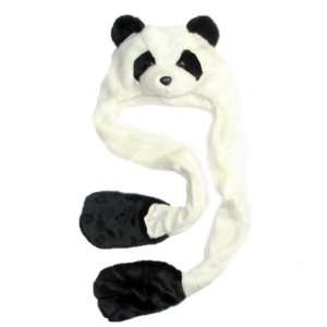  Cute Animal Hat  Plush 3 in 1 Panda Hat with Paws Toys 