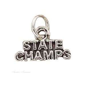  Sterling Silver STATE CHAMPS Charm Jewelry