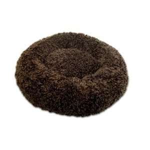  Silky Curls Chocolate Brown Donut Bed