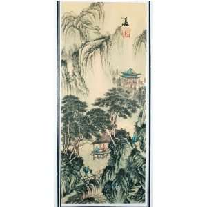 Chinese Watercolor Fine Brushwork Painting    The Summer of the Huang 