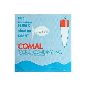  Comal Tackle 4 Popping Float Red/White Slotted  weighted 