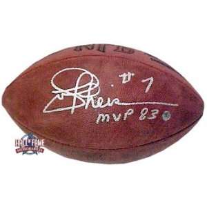 Joe Theismann Autographed/Hand Signed NFL Pro Football with 83 MVP 