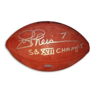 Joe Theismann NFL Football inscribed SBXVII CHAMPS  