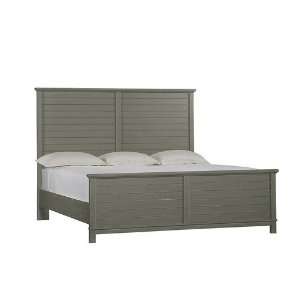   Furniture Resort Cape Comber Panel Bed in Distressed Dolphin   King