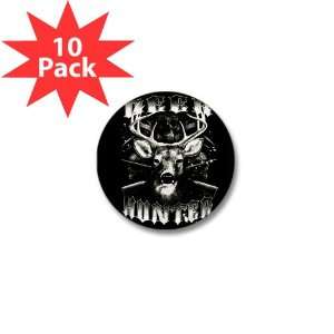   Button (10 Pack) Deer Hunter Buck Rack and Rifles 