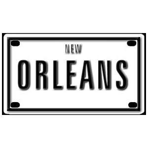   New Orleans 2 1/4 X 4 Aluminum Die cut Sign Arts, Crafts & Sewing
