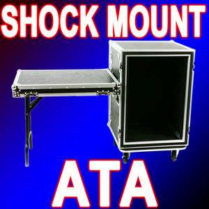 ATA flight shock mount rack rail case shelf mixer table for power amp 