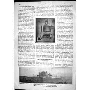  1905 Gas Producer Heating Processes Battle Ship Rhode Island 