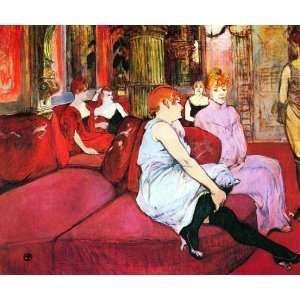  Salon in the Rue de Moulins by Toulouse Lautrec canvas art 
