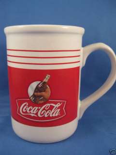 Coca Cola Coffee Mug Red White Coke Advertising NICE  