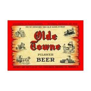  Olde Towne Pilsner Beer 28x42 Giclee on Canvas