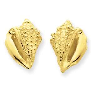  14k Conch Shell Earrings Jewelry