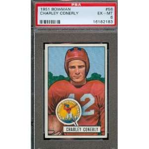  1951 Bowman #56 Charley Conerly New York Giants Football 