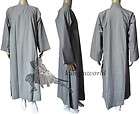100% cotton shaolin monk long gown~chine​se kung fu robe